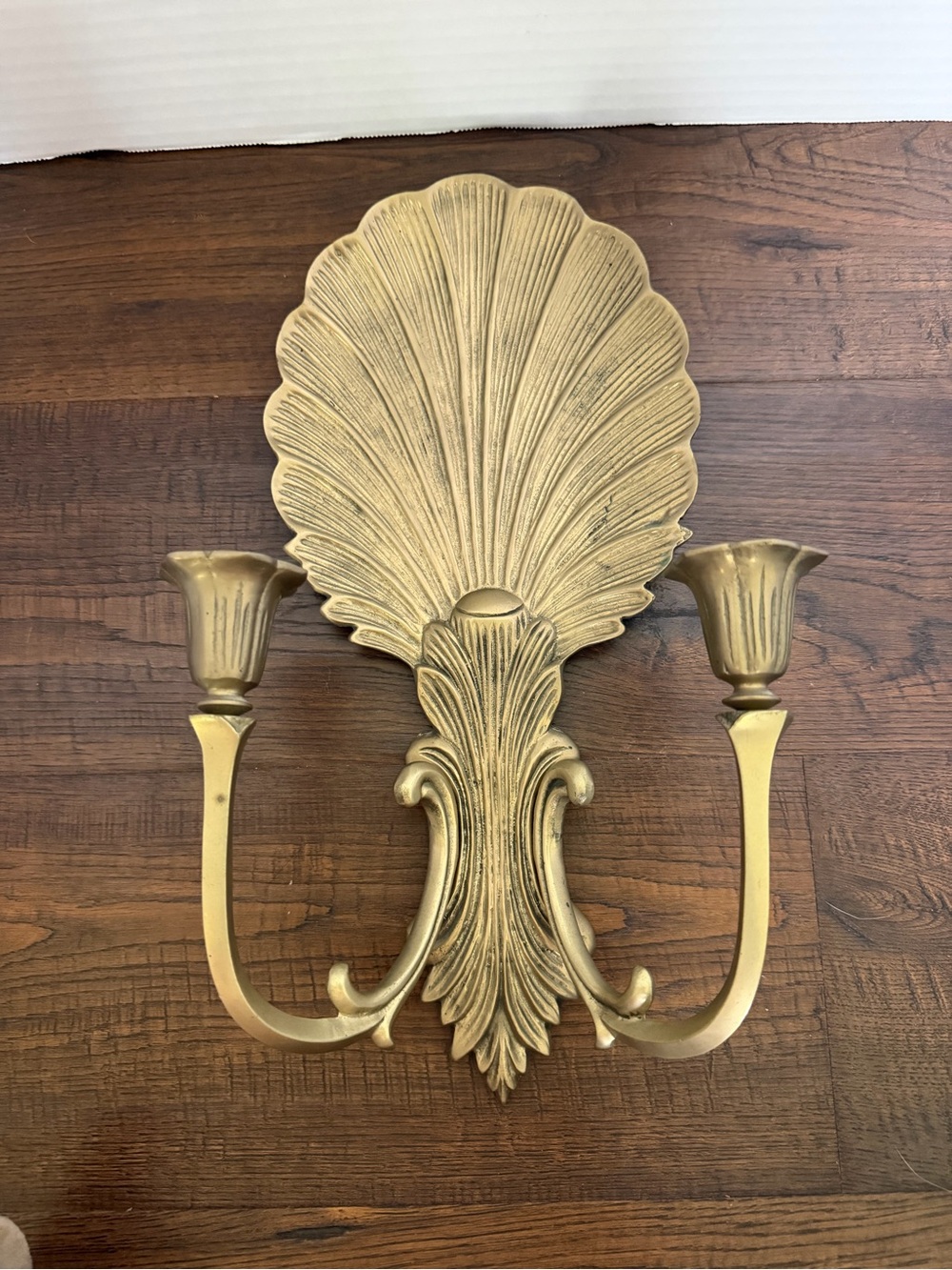 Vintage Brass Wall Sconce/Candle Holder